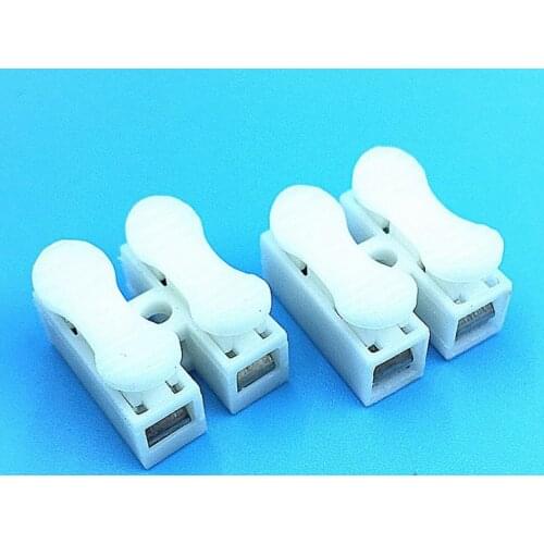 CH-2 2PIN CH-3 3P Spring Wire Quick Connector Splice With Cable Clamp Terminal Easy Fit Led Strip 100PCS/1LOT