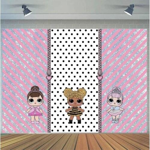Customize Pink Shimmer Baby Princess Photography Background Live Backdrop Birthday Party Decoration Tapestry Photo Studio
