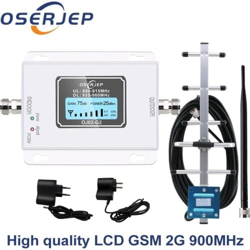 Led Screen display GSM 900Mhz umts 2G/3Gcelular MOBILE PHONE Signal Repeater booster,900MHz amplifier + Yagi /Omni Antenna