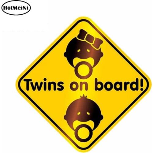 HotMeiNi 13cm x 13cm ARWY Car Stickers Exterior Baby on Board Background Yellow Waiting Windows Sticker Surfing Baby In Board