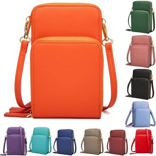 Faux Leather Wallets Women Crossbody Bag for Women Card Holder Phone Pouch Coin Purse Wallets borse da donna carteira feminina