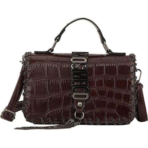 Small Bag for Women 2021 New Style Womens Bag Retro Stone Pattern Chain Crossbody Shoulder Bag Small Square Bag