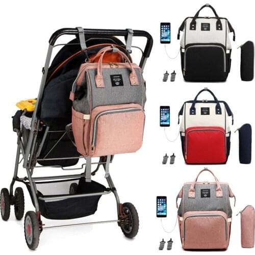 Nappy Backpack Bag Mummy Large Capacity Bag Mom Baby Multi-function Waterproof Outdoor Travel Diaper Bags for Baby Care GYH