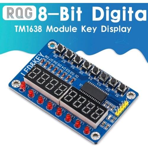 1PCS/LOT SPKey Display For AVR Arduino New 8-Bit Digital LED Tube 8-Bit TM1638 Module