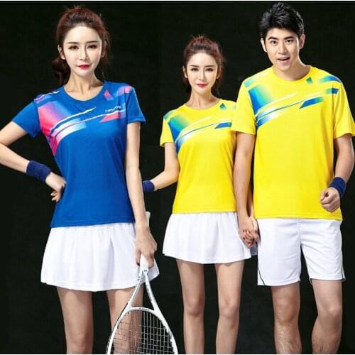 Men badminton shirt+shorts,table tennis jersey clothes breathable quick dry short sleeved sportswear fitness tennis t-shirt
