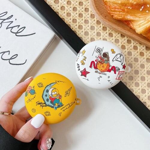 Cute Space astronaut Soft Case for oppo enco w31 Case Bluetooth Earphones Protect Cover Headphone Box for oppo w31