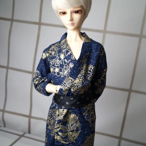 OOAK Japan Style Kimono Outfits For 1/4 17" 44cm 1/3 1/6 Tall Male BJD MSD Yosd SD DK DZ AOD DD Doll Free Shipping