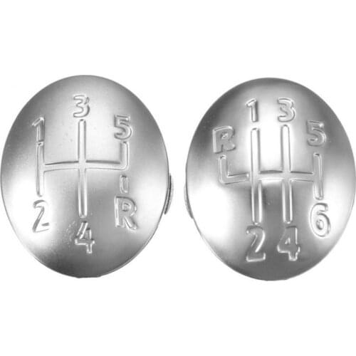 Plastic 5/6 Speed Car Gear Knob Cap Cover Shift Lever Head Cover For Renault Clio Megane Scenic Twingo Chrome Car Accessories