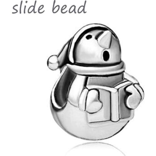 Fit Pandora charm bracelets Snowman And Book European Infant Charm Bead Charms Bracelets Beads for jewelry making
