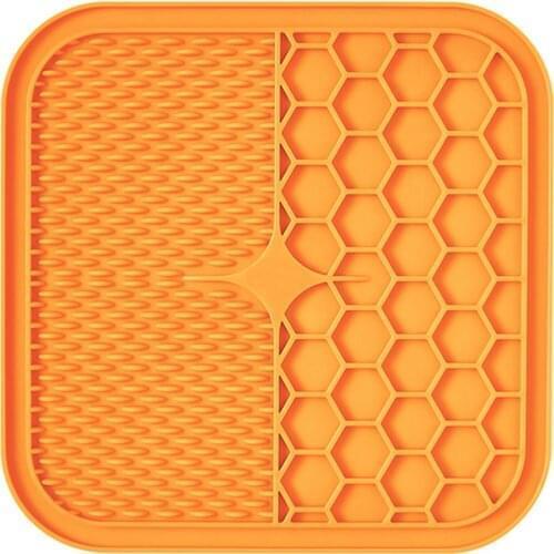 Eye-Catching 1Pc New Pet Food Trays Durable Dog Lick Mat Slow Feeding Bowl for Pet Dog Treat Dispensing