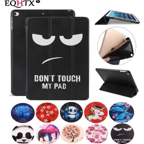Popular cartoon series Case cover For 2017 2018 New ipad 9.7/Air 1/Air 2 - TPU case - PU leather Smart Awake Sleep Flip EQHTX