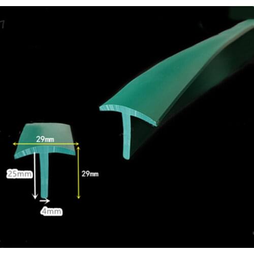 Rubber T Strip Glass Metal Wood Panel Edge Encloser Shield Car Seals Green
