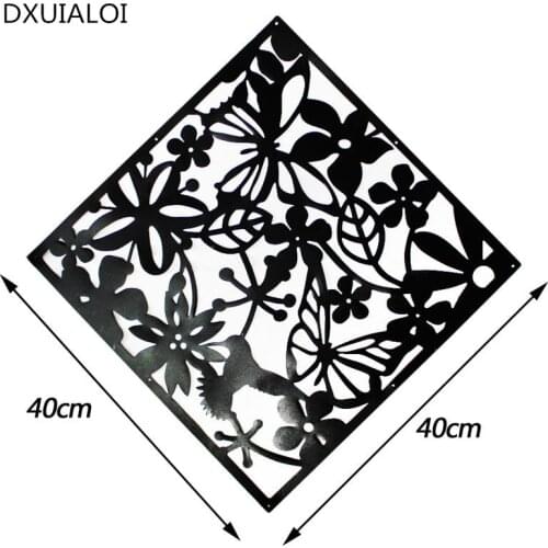 Home Decoration Fashion 4pcs Butterfly Bird Flower Hanging Screen Partition Divider Panel Room Curtain Wall Hanging yarn decor