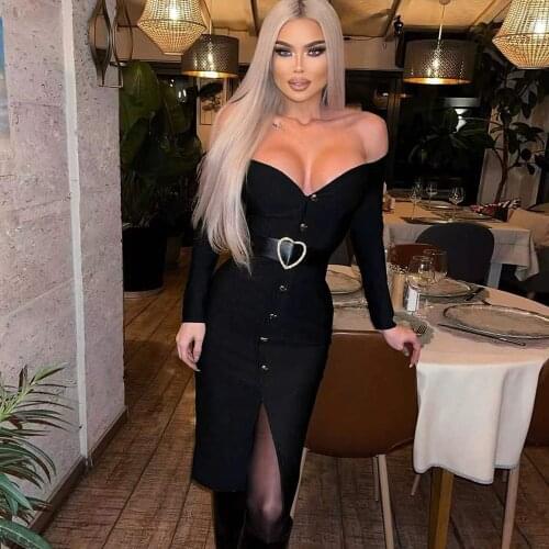 VIIZREL Black Summer Dresses