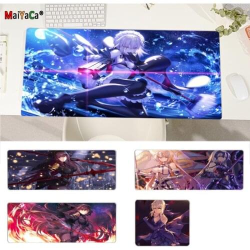 Fate Grand Anime High Quality Laptop Gaming Mice Mousepad Size for large Edge Locking Speed Version Game Keyboard Pad