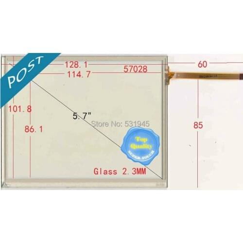 ZhiYuSun NEW 128.1 101.8 5.7 General Touch Screen Thickening Glass With Adhesive POST