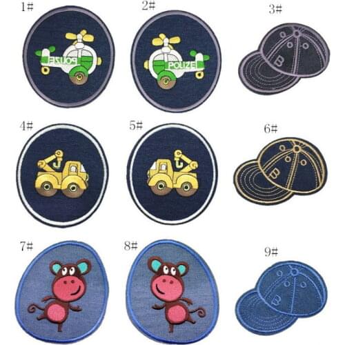 10 pcs Embroidered Patches Iron On Sew On Jeans Coat T-shirt Bag Shoe Hat Decor Repair Motif Emblem Diy Accessory