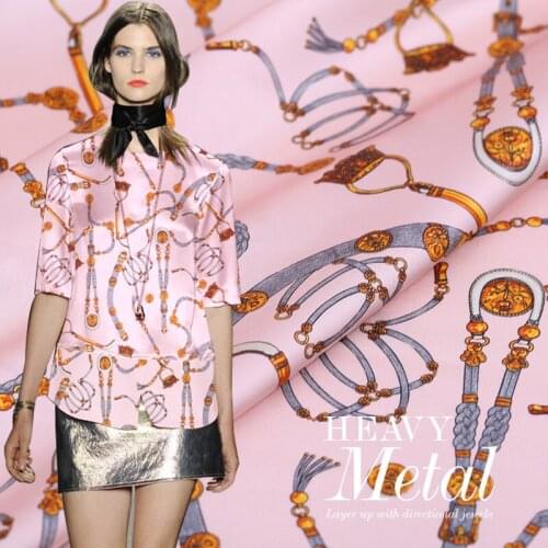 108cm wide silk stretch satin fabric meter 19mm natural silk fabric satin chain printed fabric wholesale silk cloth