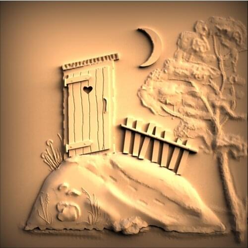 3d STL Model Panno for CNC Router 3D Printer Artcam Aspire Bas Relief