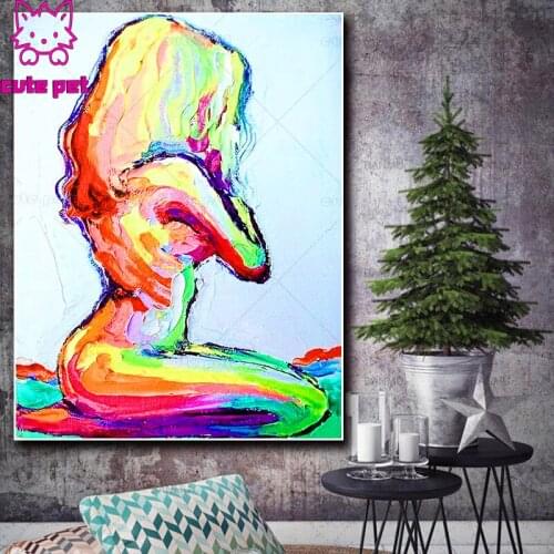 5D Diamond Embroidery Abstract woman DIY full Square round drill diamond Cross stitch Rhinestones Diamond Mosaic decora puzzle