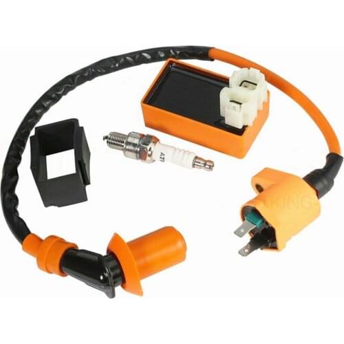 6 Pin CDI Ignition Coil Spark Plug for GY6 150cc 125cc 50cc Scooter Motorbike Parts