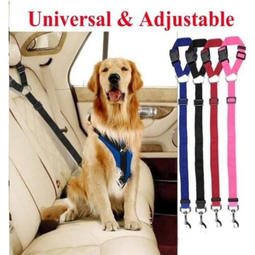 Two-in-one pet car safety ring Dog car seat belt backseat lead belt lead rope