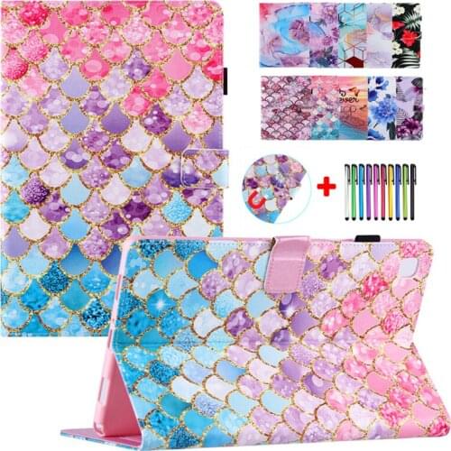 For IPad 8 7 7th 8th Gen Case IPad 10.2 Case 2020 Tablet Orchid Paint Cover For IPad Air3 2019 Case IPad Pro 10.5 2017 Fold Etui