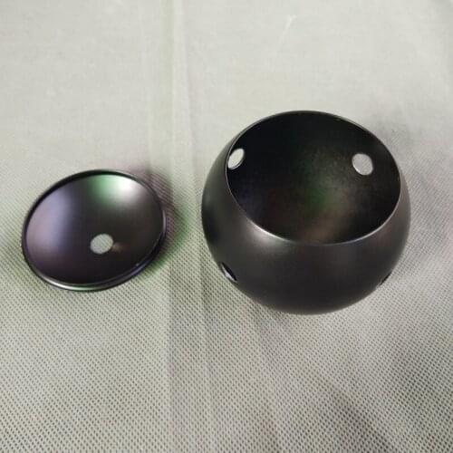 80mm black/white ceiling light lamp ball hub Box with cover and side holes Lighting Accessories