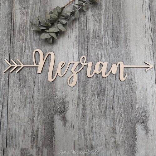 Wooden Script Word wall decor, party photo booth props, bedroom sign, Name nursery decoration,birthday gift