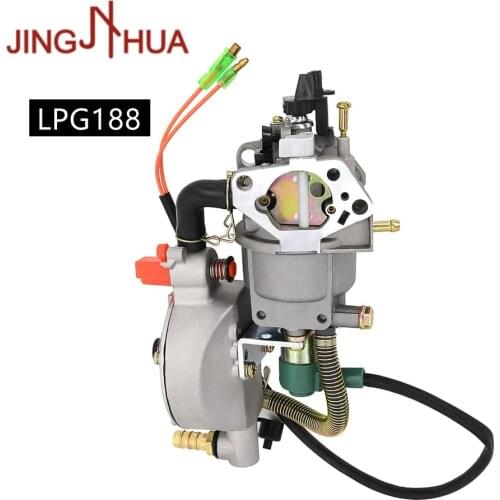 Jinghua 188 Carburetor LPG NG Dual Fuel Conversion Kit For Gasoline Generator 4.5KW - 5.5KW GX390 188F 190F Gas Engine