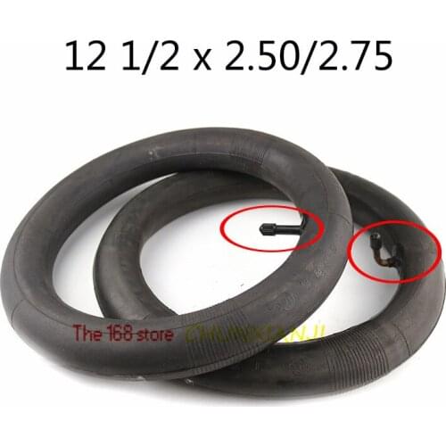 2pcs 12 1/2X2.50 2.75"butyl inner tube pocket Bike Scooter Moped 49CC Rear/front Tire Innertube 12 1/2*2.50/2.75