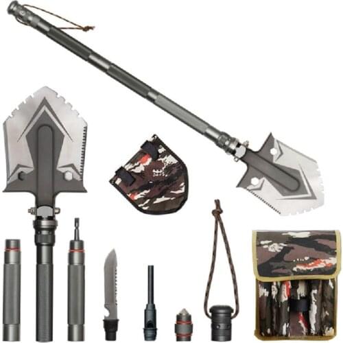 Folding Shovel Camping Multifunction Stainless Steel Survival Spade Trowel Garden Camping Outdoor Tool Garden Tools