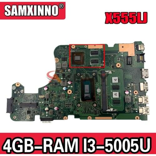 X555LJ MAIN_BD._4G/I3-5005CPU/AS GT920M/2G mainboard REV 3.6 For Asus X555LJ LB X555LF X555LD X555L VM590L laptop motherboard