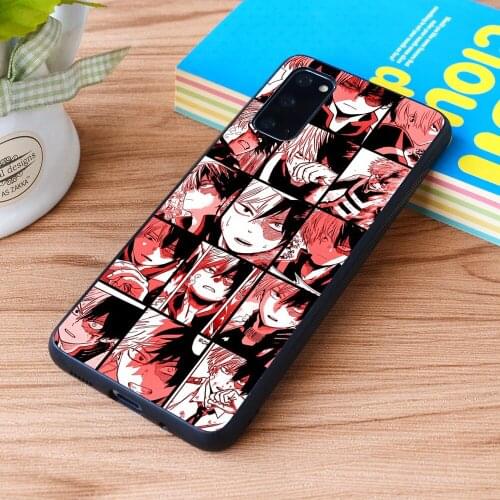 For Samsung Galaxy Todoroki shoto collage Soft TPU border Samsung Galaxy Case