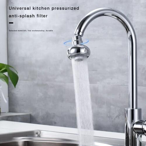 Faucet Bubbler Kitchen Tap Head Nozzle Aerator Water Saving Anti-Splash Spout Extension Filter Shower Spray Connector Universal
