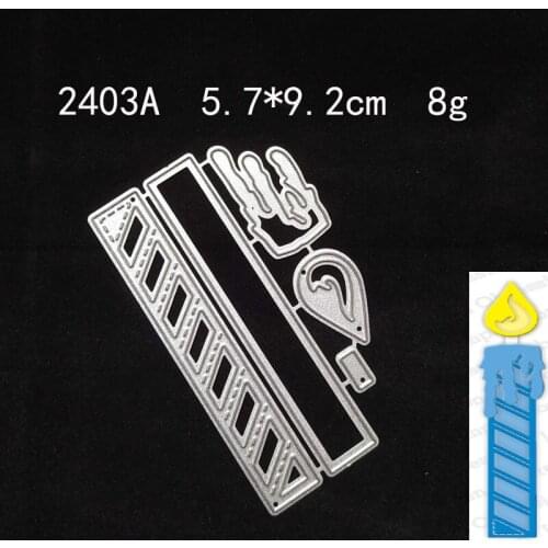 2021 New Candle Metal Cutting Dies DIY Scrapbooking Embossing Paper Photo Frame Stamps Craft Template Mould Stencils