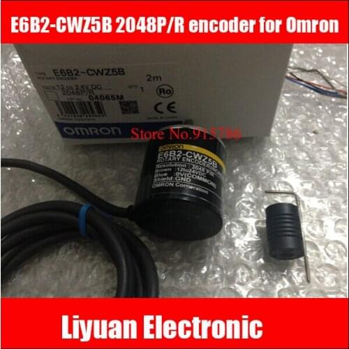 New E6B2-CWZ5B 2048P/R encoder for Omron / 2048 line ABZ 3-phase incremental optical rotary encoder