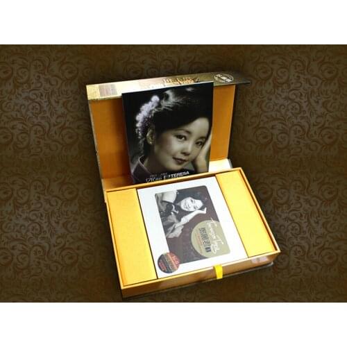 Chinese original CD music book with high quality (5 CD+1VCD) ,chinese famous singer Teresa Teng CD and DVD