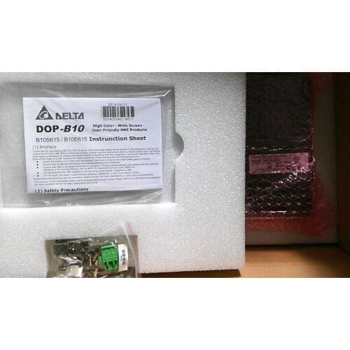 Original DOP-B10S615 HMI, 10.1'' Wide Screen TFT LCD 65536 colors Touch Panel DOP B10S615,support RS232 / RS422 / RS485