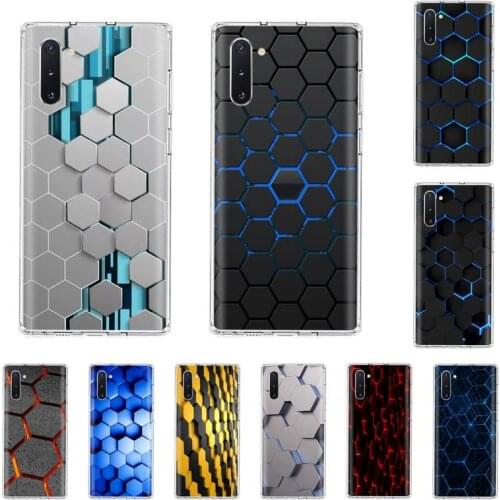 Hexagonal lattice Phone Case For OPPO F 1S 7 9 K1 A77 F3 RENO F11 A5 A9 2020 A73S R15 REALME PRO