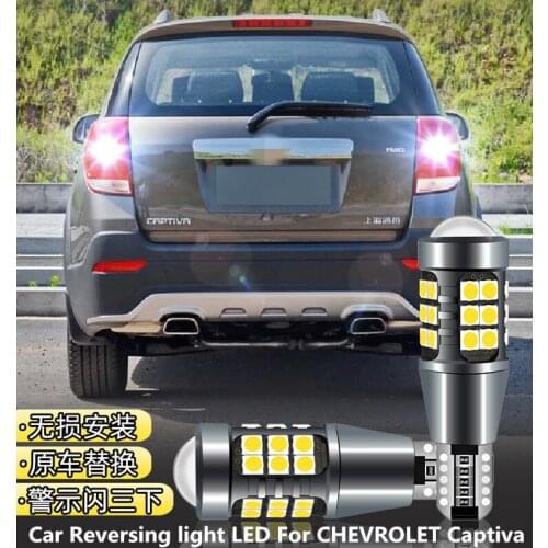 Car Reverse light LED Retreat Assist Lamp Light Refit T15 12W 6000K Headlight modification For CHEVROLET Captiva 2012-2017