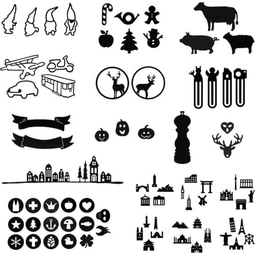 Piggy Craft metal cutting dies cut die mold Various decorations Scrapbook paper craft knife mould blade punch stencils dies