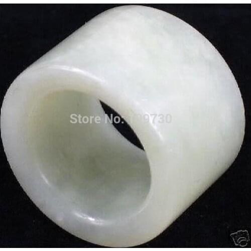 Hj0035 Tibetan White Mens Thumb Ring . 21~24mm