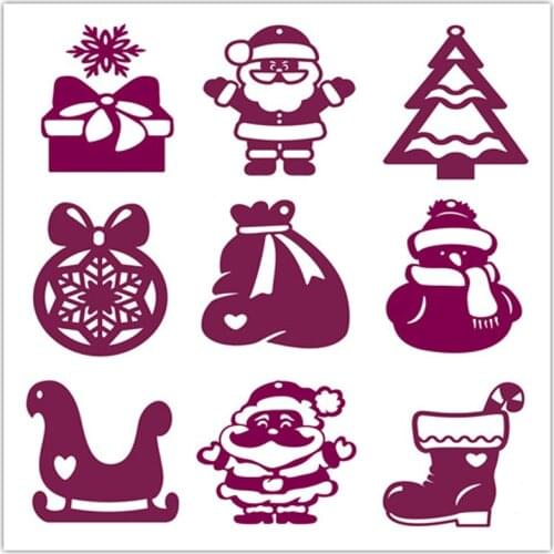 Merry Christmas Metal steel Cutting Dies DIY Scrapbook Album Paper Card Crafts Stencil Scrapbooking Stamps Santa Claus gifts