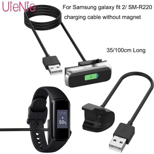 35/100cm USB Fast Charging Cable For Samsung Galaxy Fit 2/ SM-R220 Smart Watch Charger Without Magnet Durable Watch Accessories