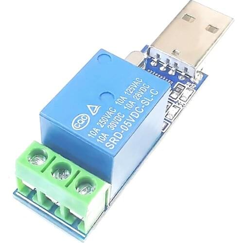 LCUS-1 type 1 channel USB Relay Module Electronic Converter PCB USB Intelligent Control Switch JQC-3FF-S-Z relay