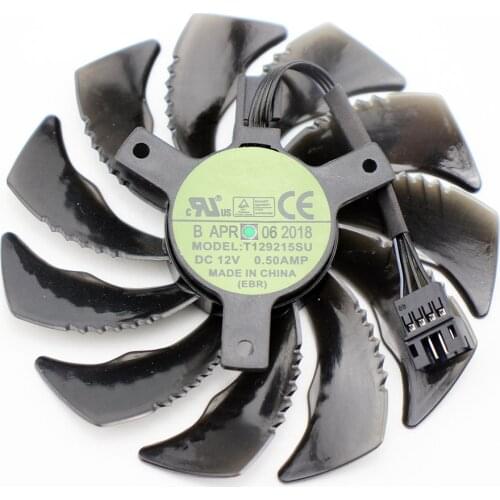 88MM T129215SU 4Pin Cooling Fan For Gigabyte GTX 1050 1060 1070 Ti 960 RX 470 480 570 580 Graphics Card Cooler Fan
