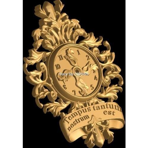 Clock_2 3D model relief figure STL format 3d model relief for cnc in STL file format