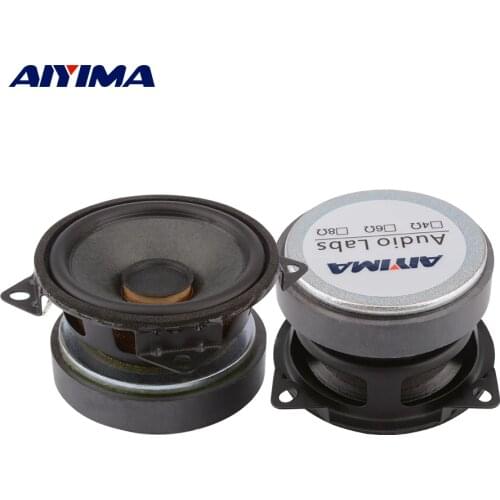 AIYIMA 2Pcs 2.25 Inch Hifi Full Range Audio Speaker 16 Ohm 15W Music Loudspeaker Driver DIY Home Theater Column Soundbar Speaker