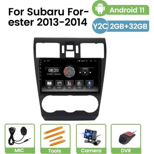 Android 11 DSP Car Radio For Subaru Forester 2013 2014 Stereo Multimedia Video Player GPS Navigation 4 Core HD 1024*600 Carplay
